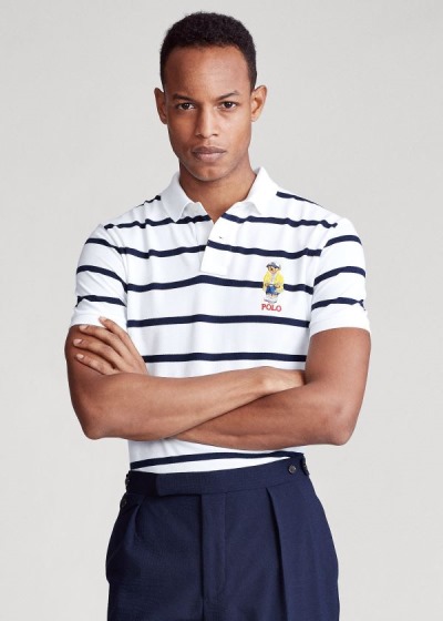 Polo Ralph Lauren Custom Slim CP-93 Bear Polo Herre Danmark (DJHLW3906)